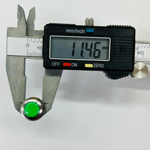12mm Metal Push Switch - Green