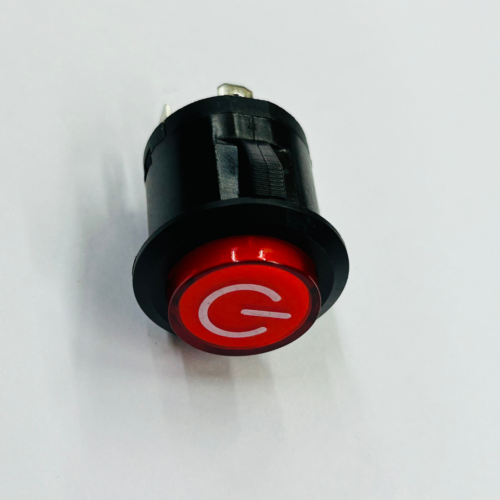 3-Pin Large Round Push On-Off Switch with Indicator