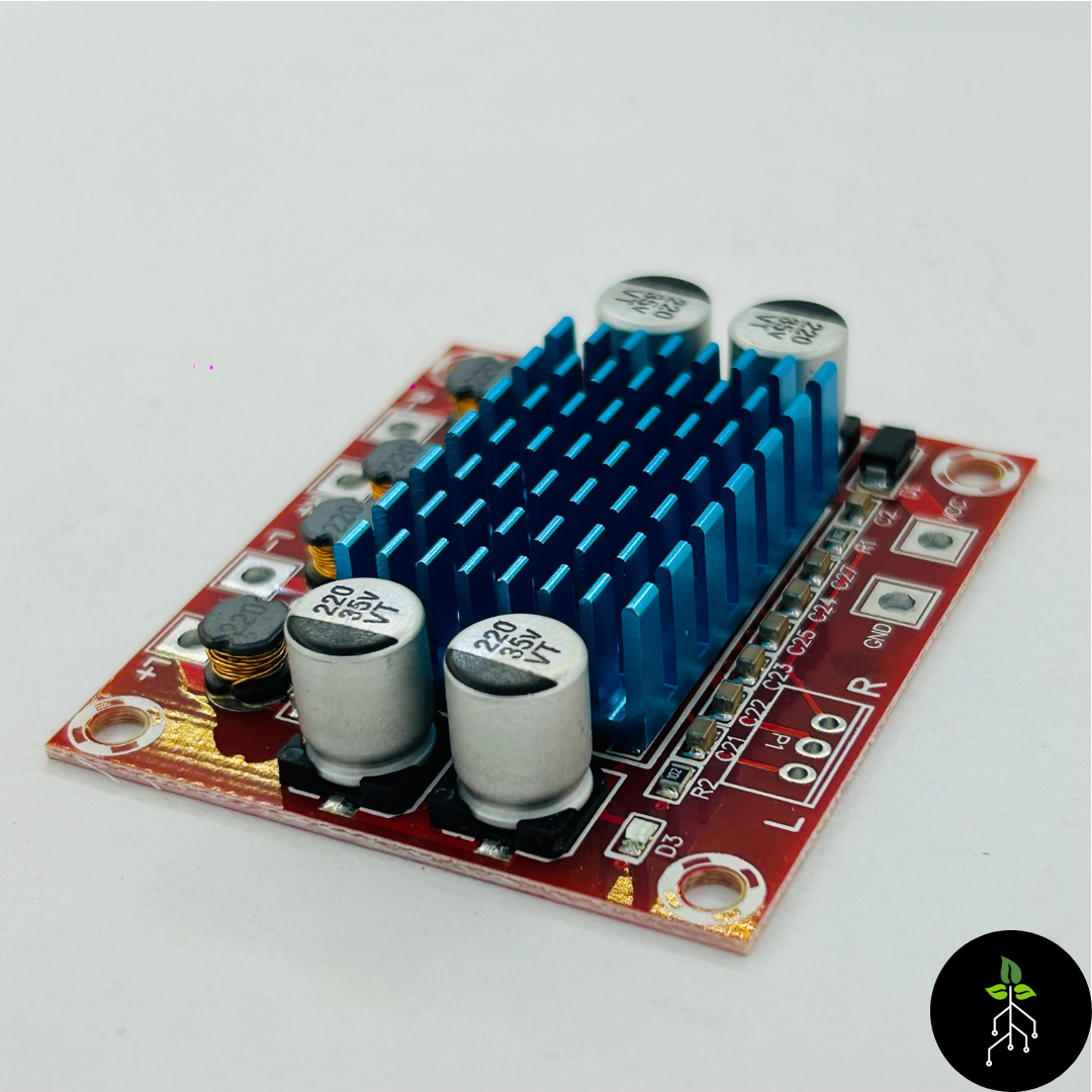 TPA3110 30W+30W Dual Channel Digital Amplifier Board TPA3110 XH-A232 2 channel amplifier board top view