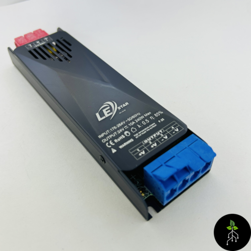 24V 10A 240W Slim SMPS LED Driver with push wire terminals for LED strip lighting