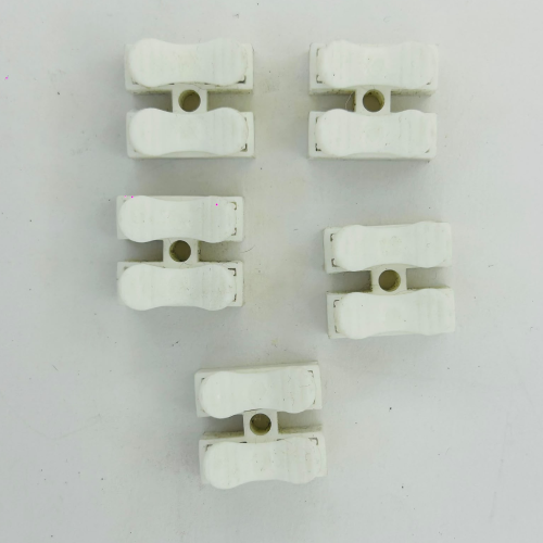 Xfopz 50PCS Wire Connectors Kit, 1 to 1 Inline Electrical Lever Wire Connectors Nuts Push-in Quick Conductor Combination Compact Splicing Connectors 28-12 AWG (1in 1out, 50)