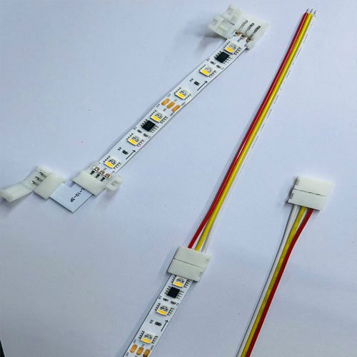 3 Pin 10mm L Type Pixel LED Strip Connector for 90 degree corners
